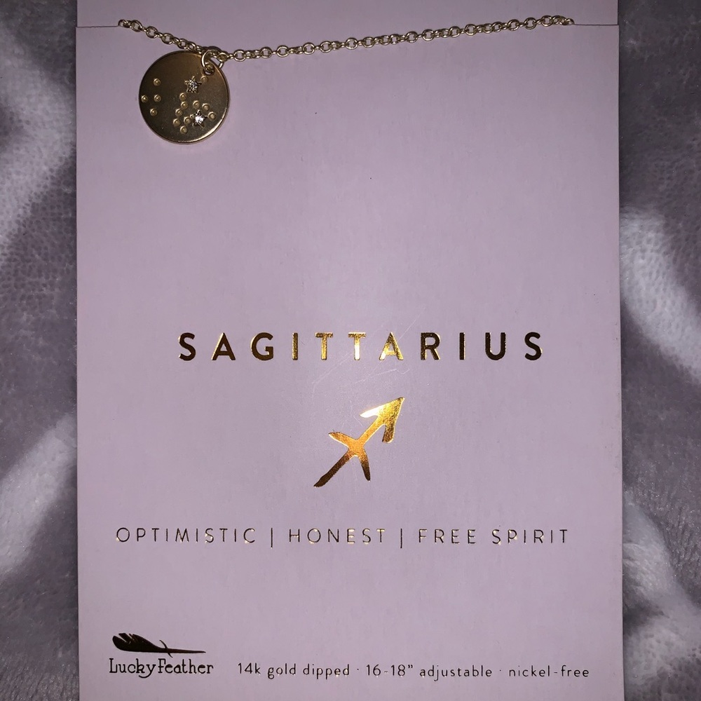 Sagittarius zodiac sign necklace